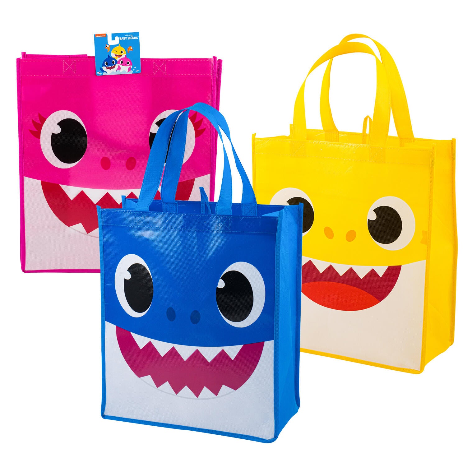 Baby Shark Large Tote Bag, 15", Assorted