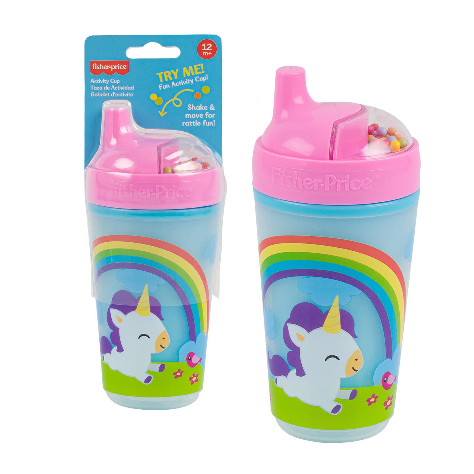 Fisher-Price Popcorn Unicorn Activity Cup, 10 oz