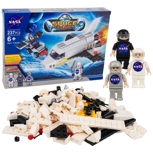 NASA Space Explorer Block Head Building Playset, 237 Pieces