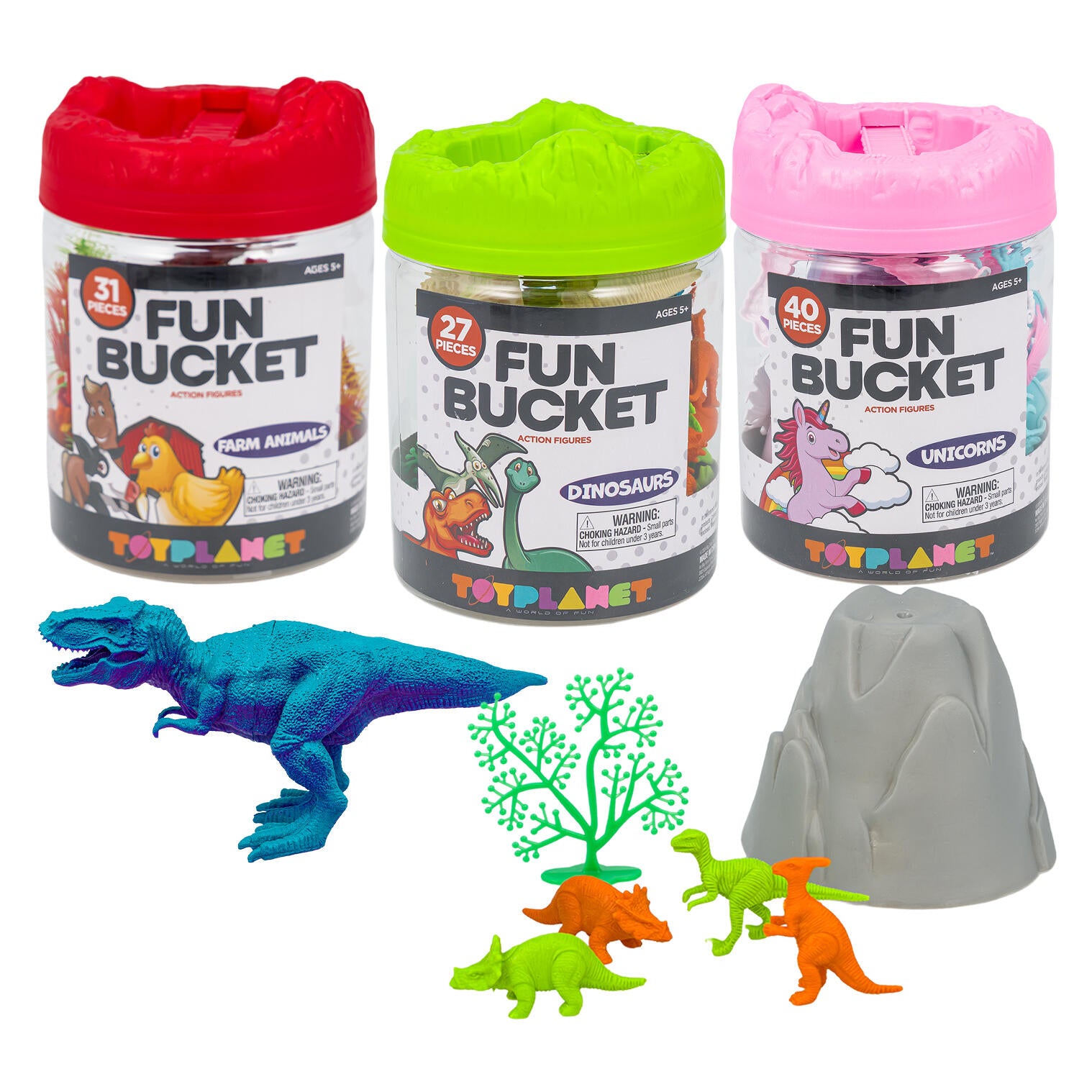 Toy Planet Fun Bucket Action Figure Set, Assorted