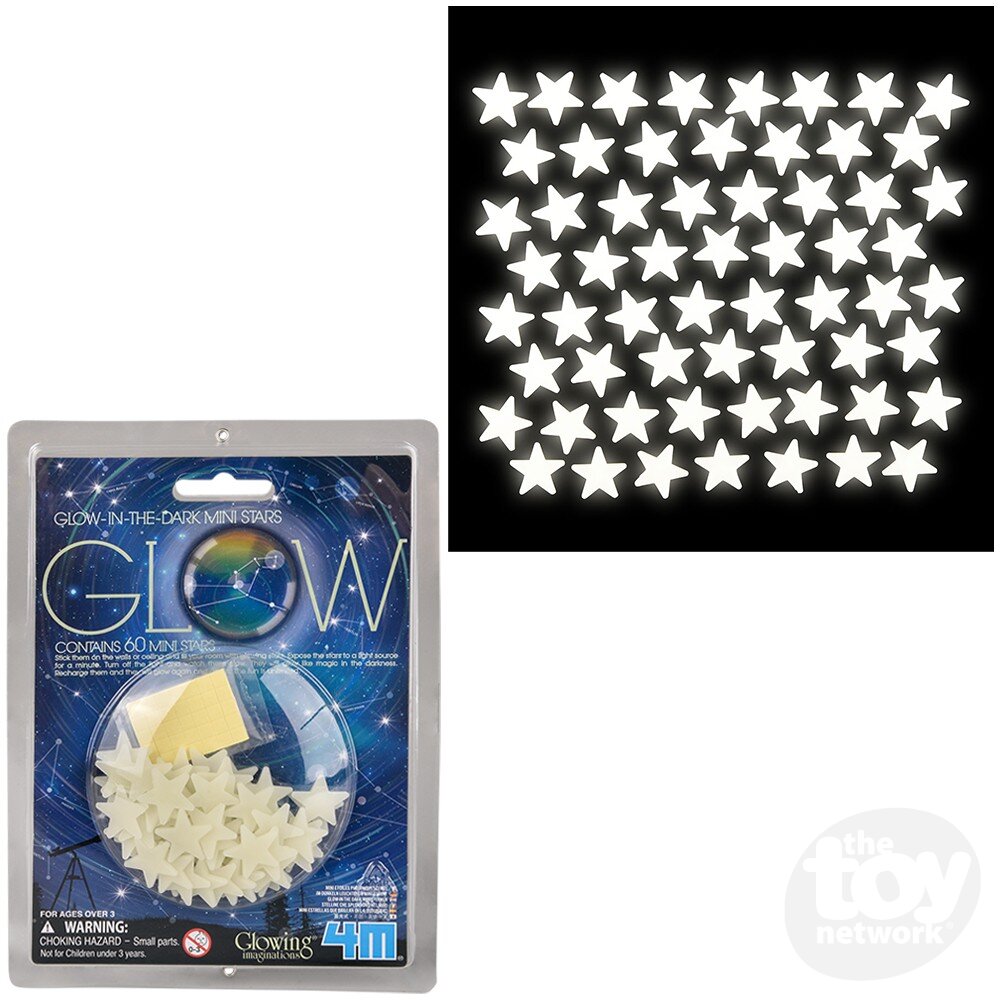 The Toy Network-Glow-In-The-Dark Mini Stars-4M-05221-Legacy Toys