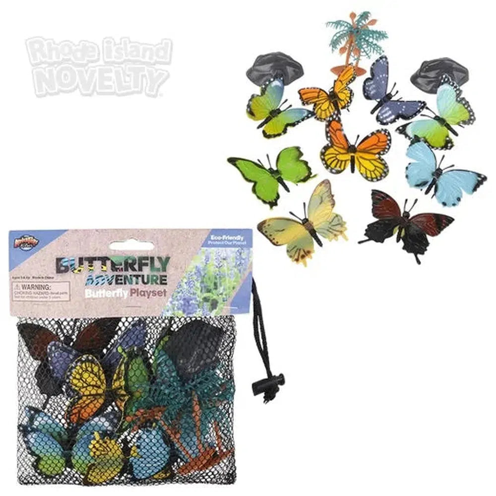 The Toy Network-12 Piece Butterfly Mesh Bag Play Set-AT-MTBUT-Legacy Toys