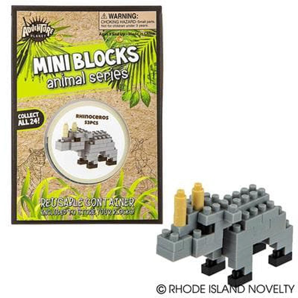 The Toy Network-Mini Blocks - Rhinoceros 53 Pieces-AM-MBRHI-Legacy Toys