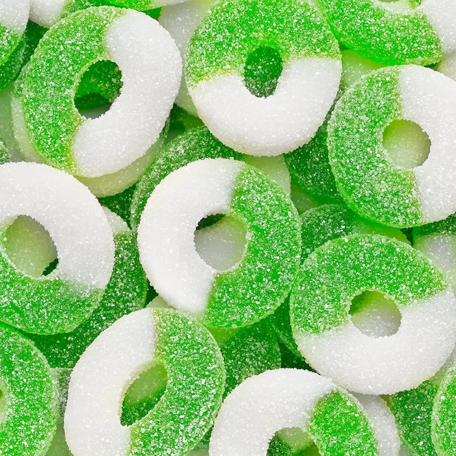 Albanese Confectionery-Gummi Apple Rings 4.5 lb. Bag-50128-Legacy Toys