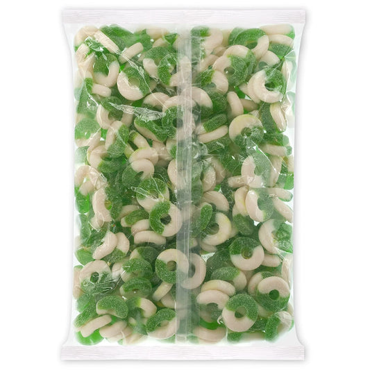 Albanese Confectionery-Gummi Apple Rings 4.5 lb. Bag-50128-Legacy Toys