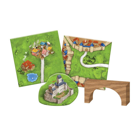 Asmodee-Carcassonne Expansion 8: Bridges, Castles and Bazaars-ZM7818-Legacy Toys