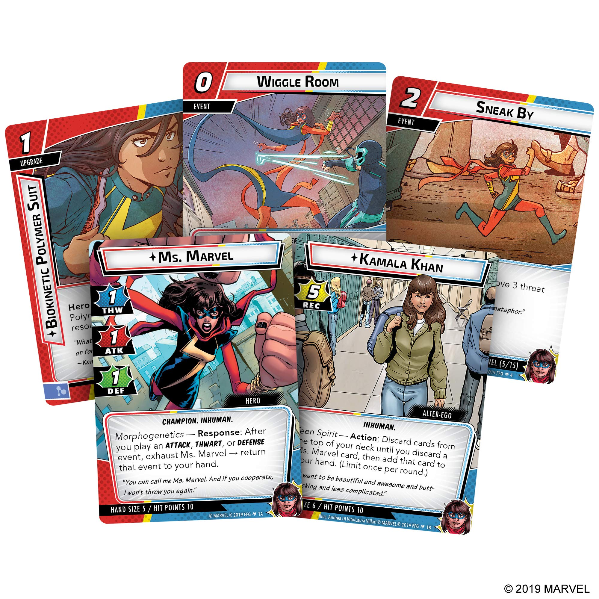 Asmodee-Marvel Champions: The Card Game - Ms. Marvel Hero Pack-MC05en-Legacy Toys