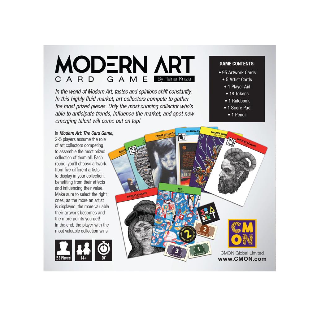 Asmodee-Modern Art The Card Game-MDC001-Legacy Toys