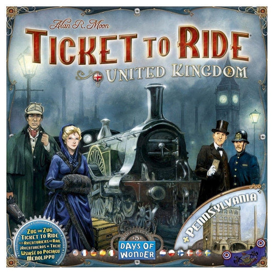 Asmodee-Ticket to Ride - Map Collection 5: United Kingdom and Pennsylvania-DO7223-Legacy Toys