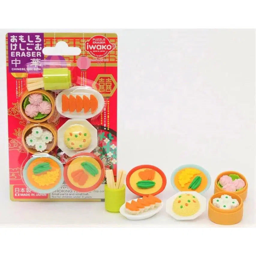 BC Mini-Iwako Chinese Foods Eraser Card-38338-Legacy Toys