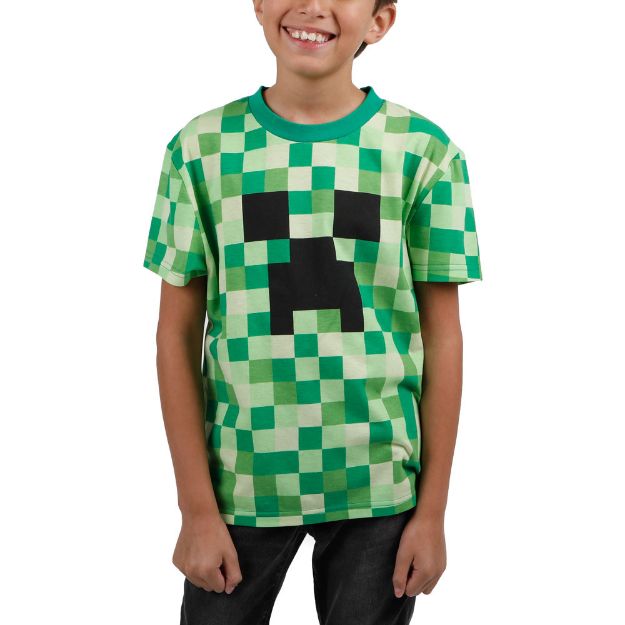 Bio World-Minecraft Creeper AOP Youth Cosplay Tee--Legacy Toys