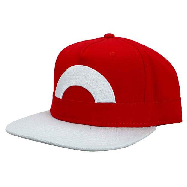 Bio World-Pokemon Ash Ketchum Embroidered Flat Bill Snapback Hat-SB2YUEPOK01HT00-Legacy Toys