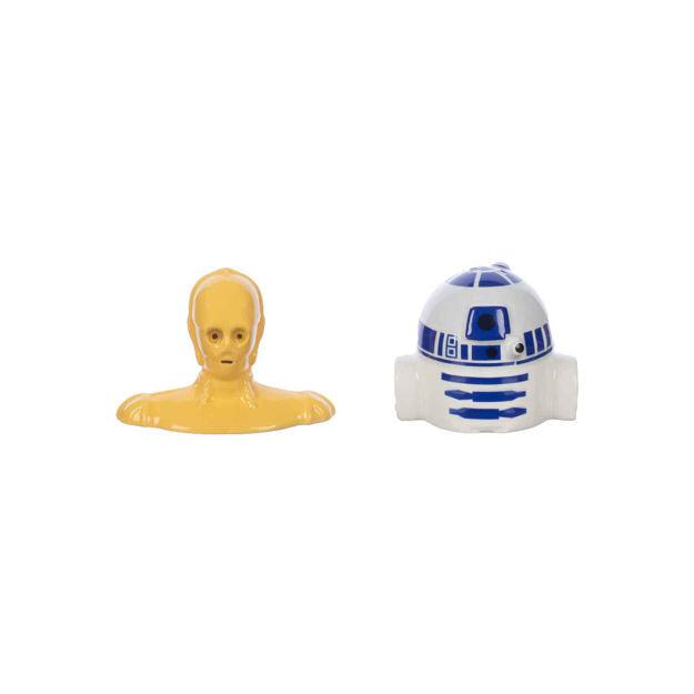 Bio World-Star Wars R2-D2 & C-3PO Sculpted Ceramic Salt & Pepper Set-VP8ISISTW00VI00-Legacy Toys