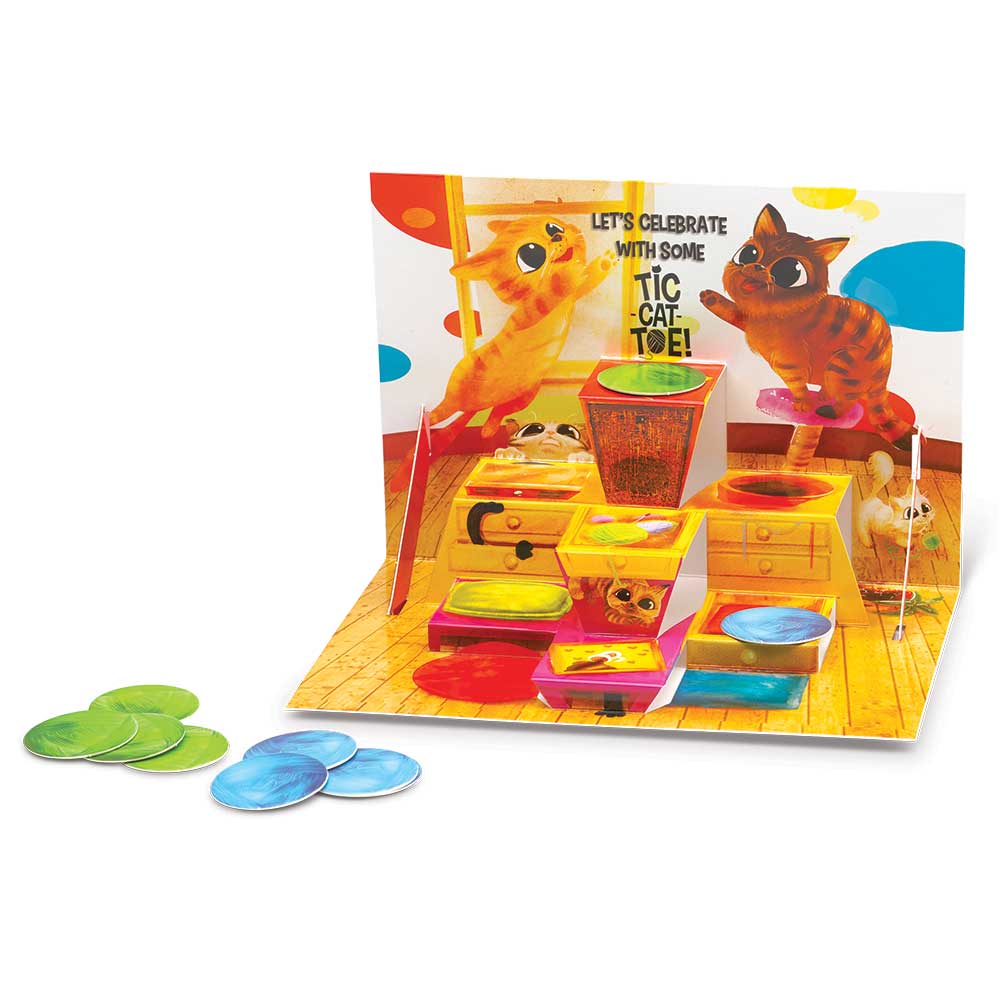 Blue Orange Games-Pop 'N Play Greeting Cards with Game--Legacy Toys