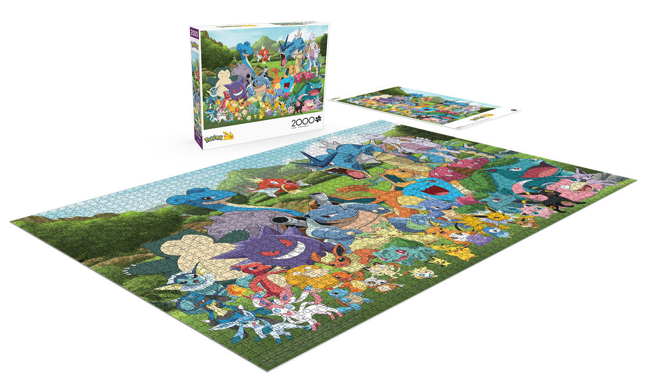 Buffalo Games-Pokémon: Pokémon Group - 2000 Piece Puzzle-2336-Legacy Toys