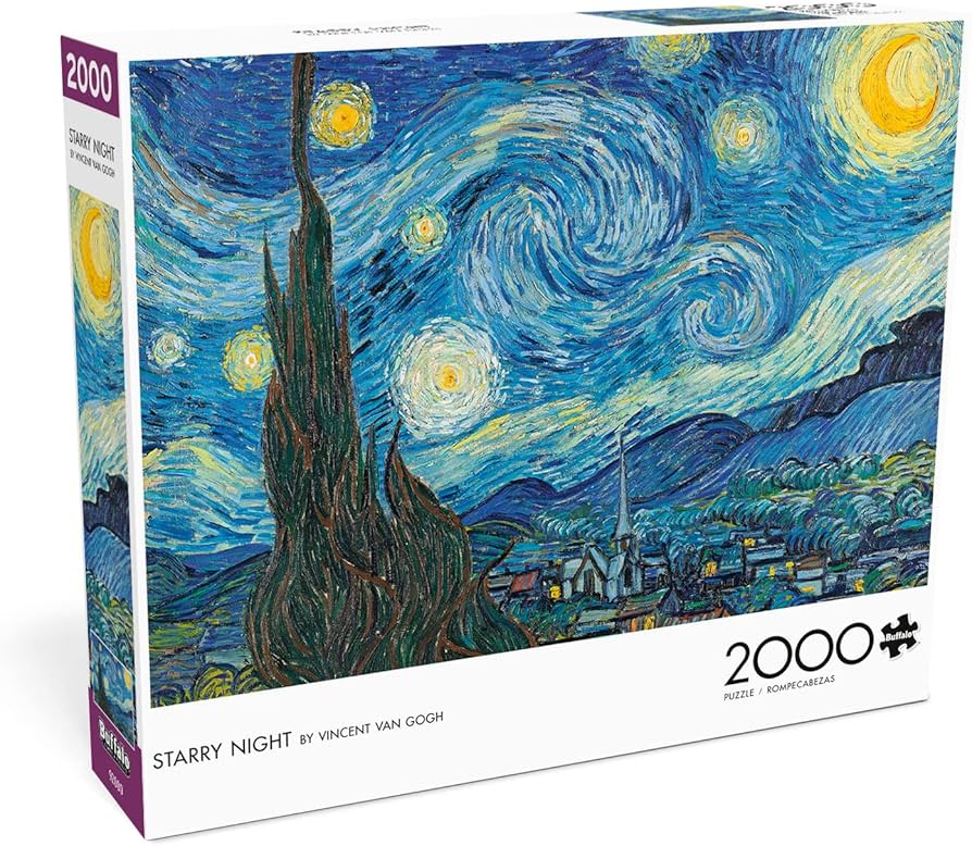 Buffalo Games-Starry Night by Vincent Van Gogh - 2000 Piece Puzzle-2130-Legacy Toys