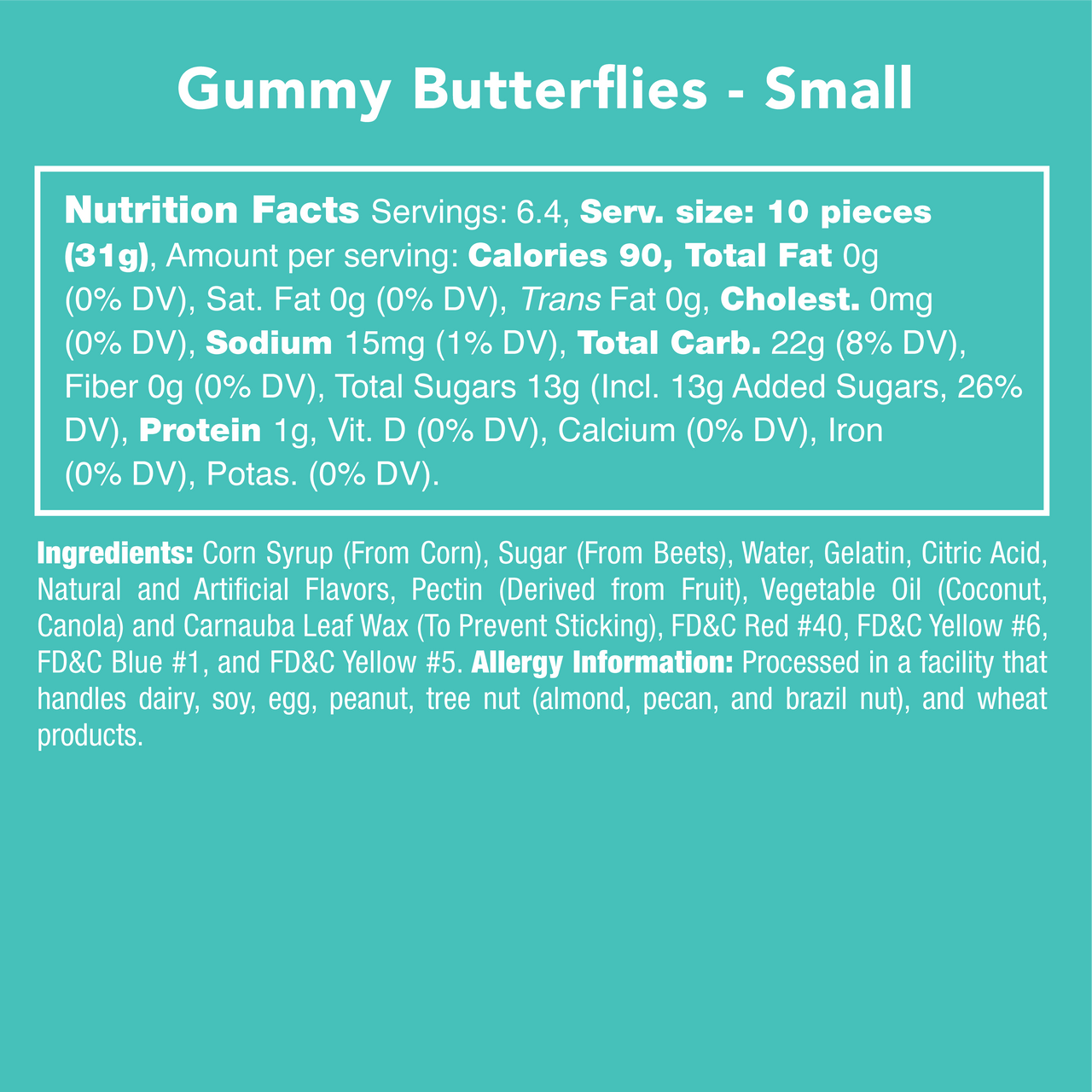 Candy Club-Gummy Butterflies Small Jar-RS0000-05-01-Legacy Toys