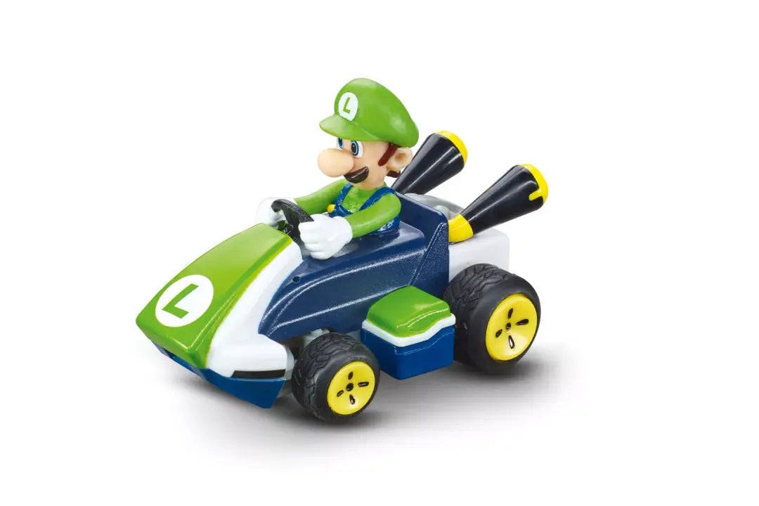 Carrera-2.4GHz Mario Kart Mini RC, Luigi-CARR370430003-Legacy Toys