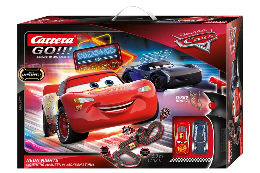 Carrera-Disney Pixar Cars - Neon Nights Slot Car Racing Set-CARR20062477-Legacy Toys
