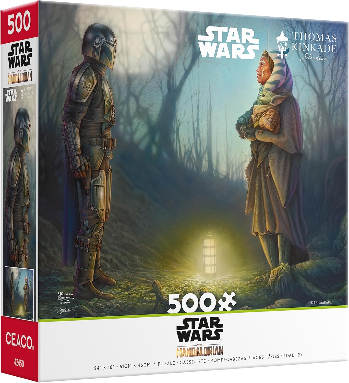 Ceaco-Thomas Kinkade Star Wars: The Mandalorian - Connection - 500 Piece Puzzle-2453-09-Legacy Toys