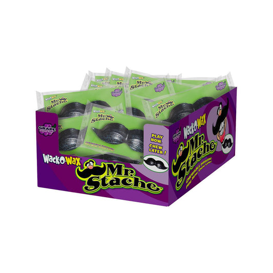 Charms-Wack-O-Wax Wax Mr. Stache-74524-Box of 24-Legacy Toys