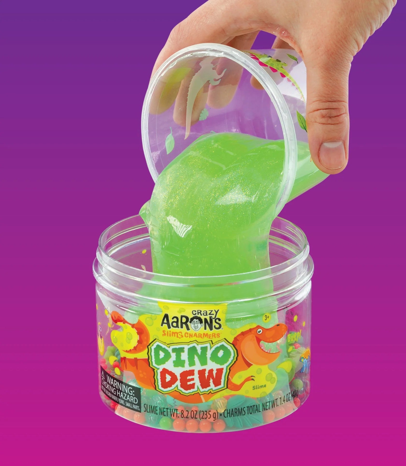 Crazy Aaron's-Crazy Aaron's Slime Charmers - Dino Dew-SLM007-Legacy Toys