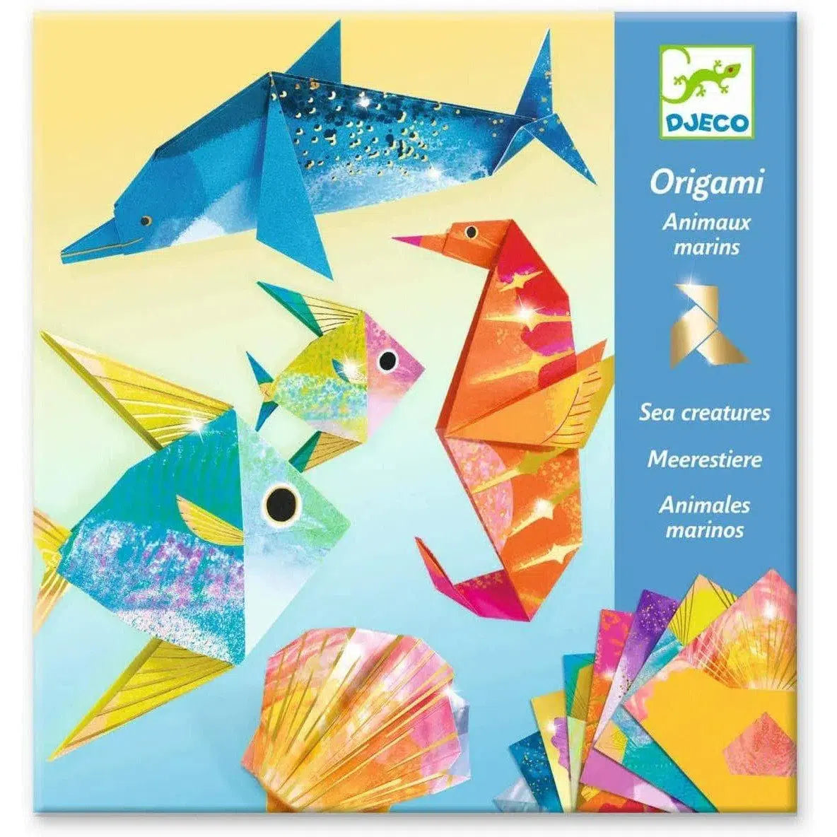 DJECO-Sea Creatures Origami-DJ08755-Legacy Toys