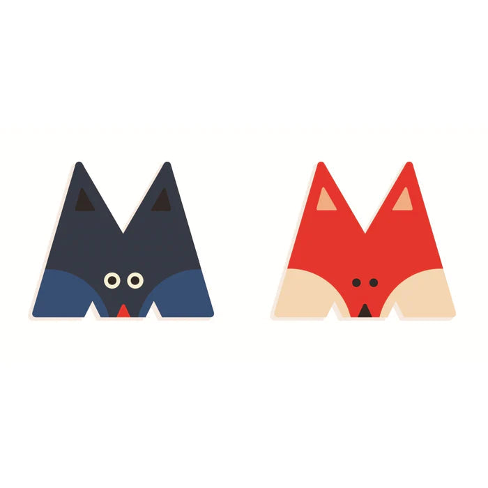 DJECO-Wood Letters Graphic Animal - M-DD04972-Legacy Toys