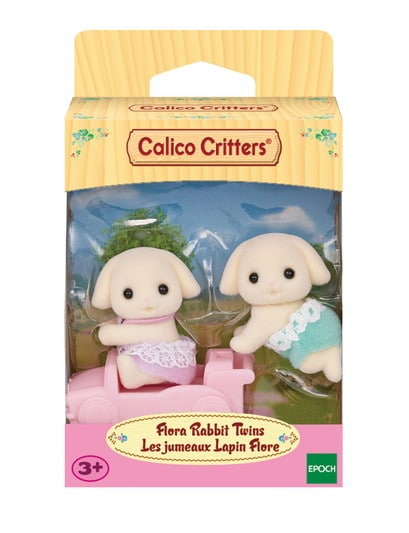 Epoch Everlasting Play-Calico Critters Flora Rabbit Twins-CC2160-Legacy Toys