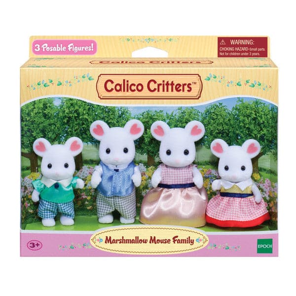 Epoch Everlasting Play-Calico Critters Marshmallow Mouse Family-CC1802-Legacy Toys