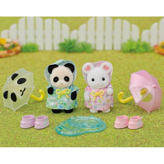 Epoch Everlasting Play-Calico Critters Nursery Friends - Rainy Day Duo-CC2171-Legacy Toys