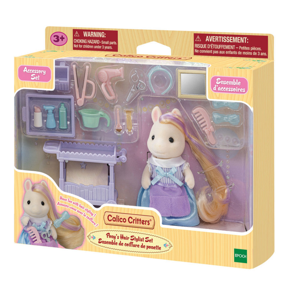 Epoch Everlasting Play-Calico Critters Pony's Hair Stylist Set-CC1972-Legacy Toys