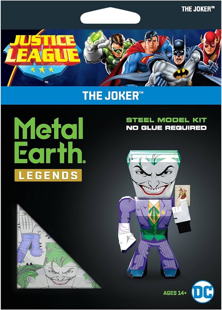 Fascinations-Metal Earth Legends - Justice League - The Joker-MEM022-Legacy Toys