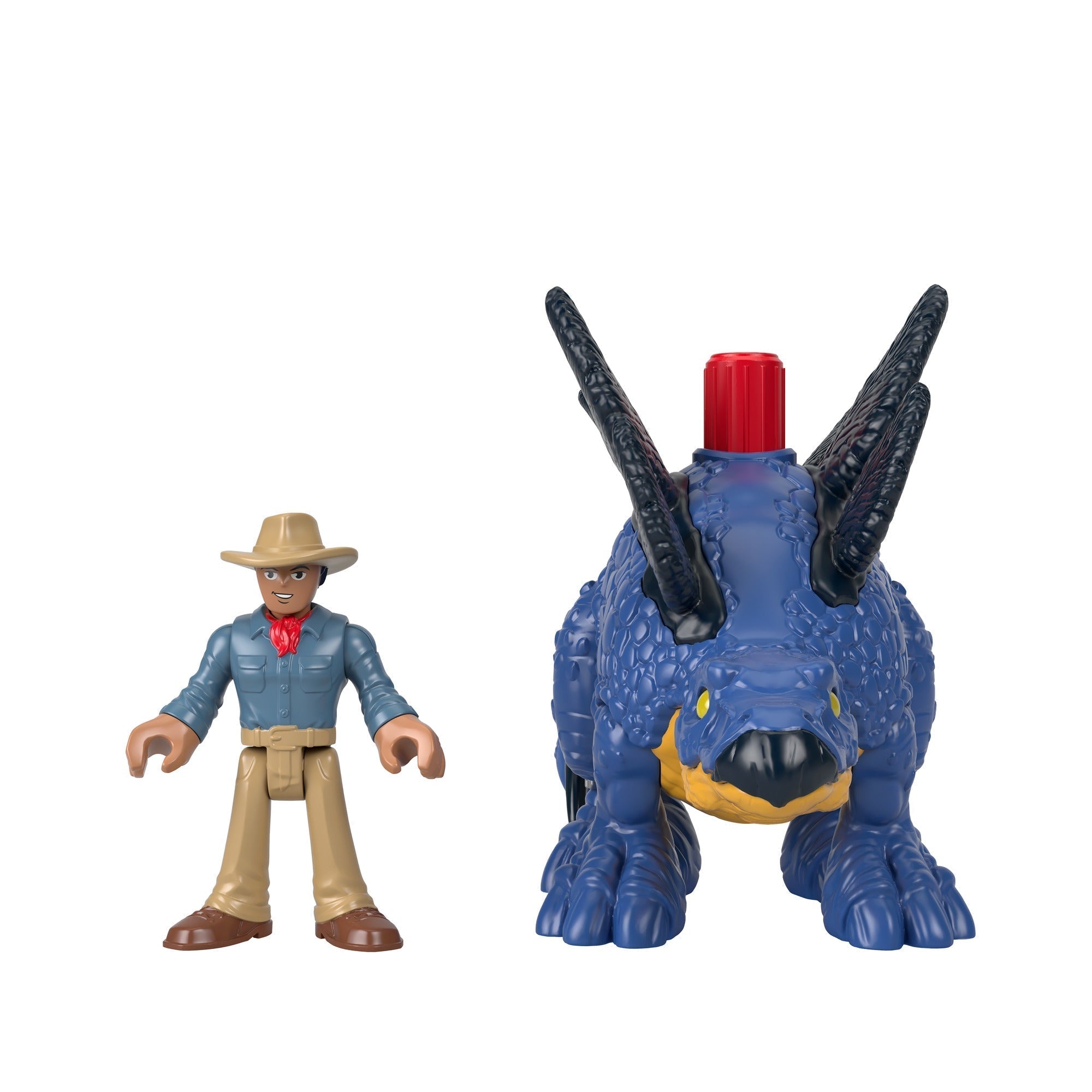 Fisher Price-Fisher-Price Imaginext - Jurassic World Stegosaurus & Dr. Grant-GVV64-Legacy Toys