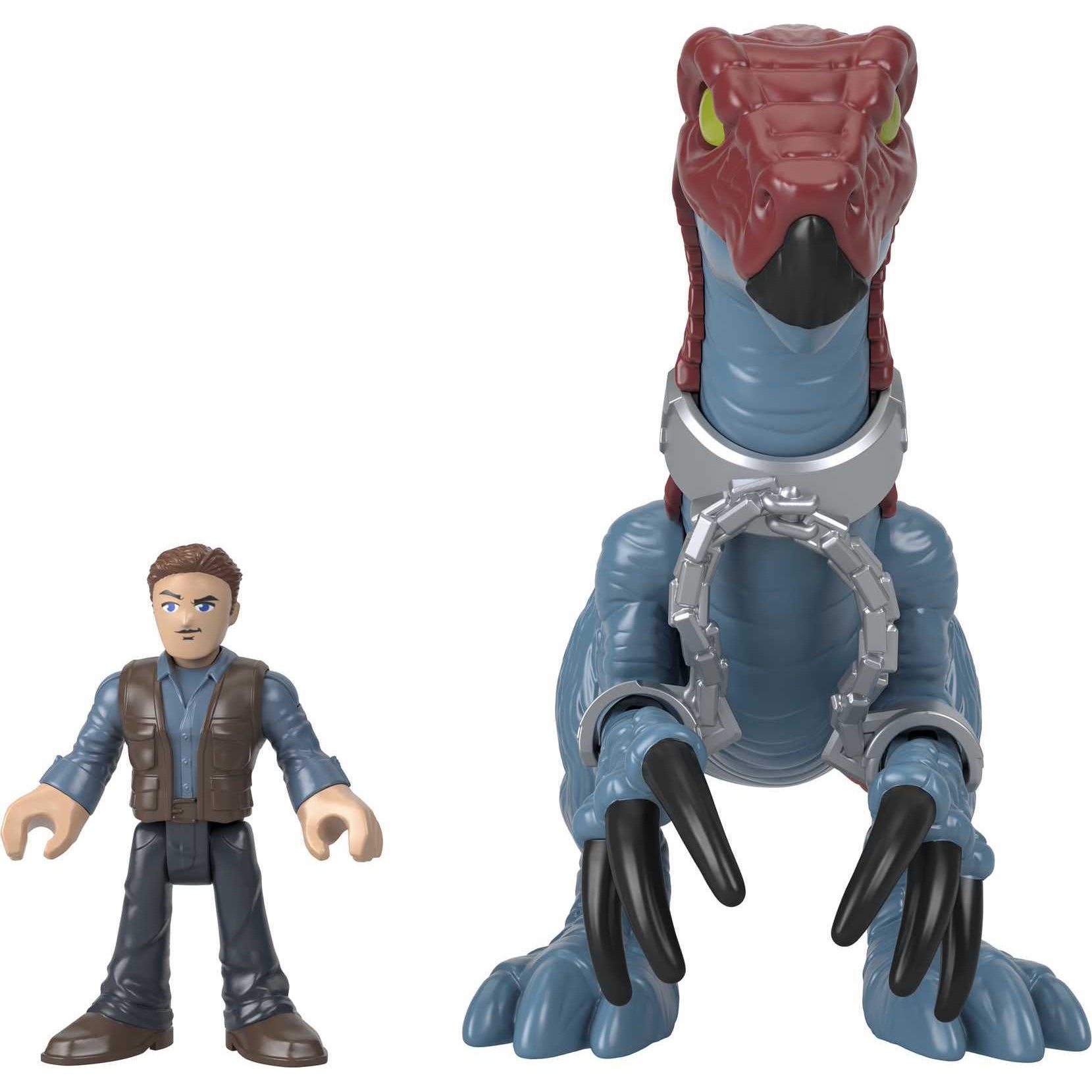 Fisher Price-Fisher-Price Imaginext - Jurassic World Therizinosaurus & Owen-GVV63-Legacy Toys