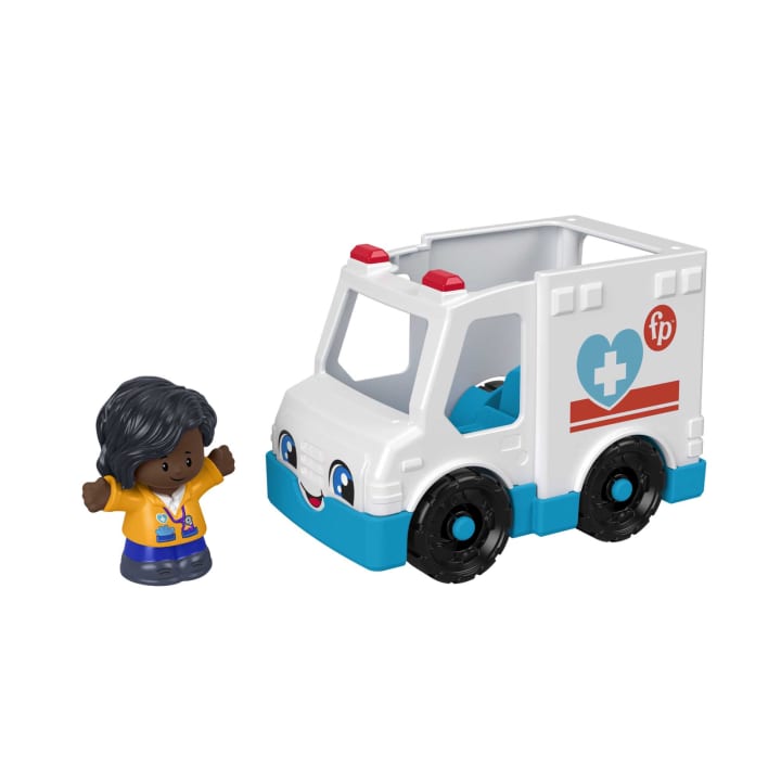 Fisher Price-Fisher-Price Little People - Ambulance-GWD13-Legacy Toys