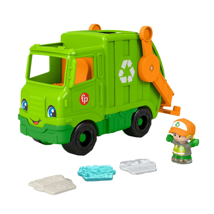 Fisher Price-Fisher-Price Little People Recycling Truck-HYC11-Legacy Toys