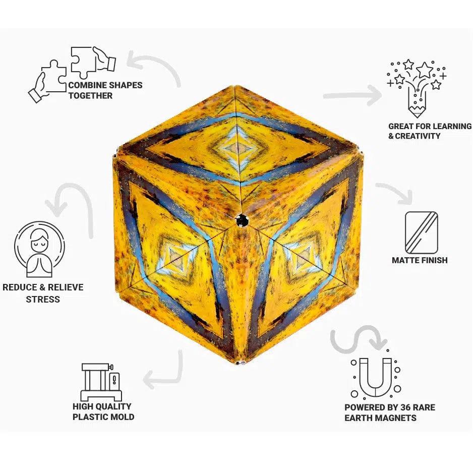 Fun in Motion-Shashibo - The Shape-Shifting Box!-SHA24SV-Savanah-Legacy Toys