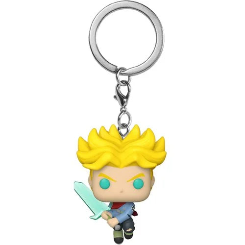 Funko-Dragon Ball Super - Super Saiyan Trunks with Spirit Sword Funko Pocket Pop! Key Chain-FU59523-Legacy Toys