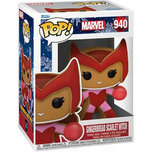 Funko-Marvel Holiday - Gingerbread Scarlet Witch Funko Pop! Vinyl Figure-FU57129-Legacy Toys