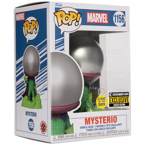 Funko-Marvel - Mysterio Glow-in-the-Dark Funko Pop! Figure-FU616M66637EE-Legacy Toys