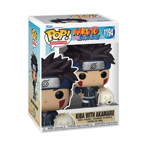 Funko-Naruto Shippuden - Kiba with Akamaru Pop! Vinyl Figure-FU49804-Legacy Toys