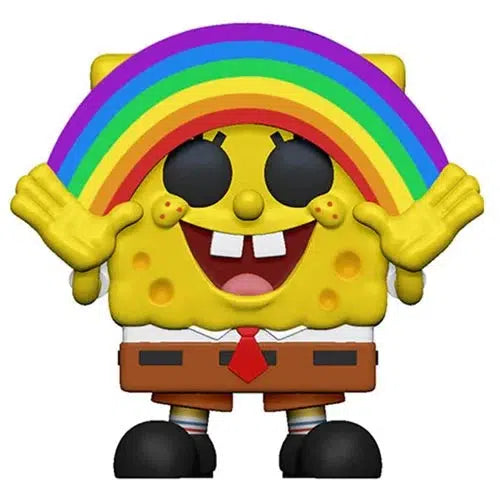 Funko-Spongebob Squarepants - Spongebob Rainbow Pop! Vinyl Figure-FU39552-Legacy Toys