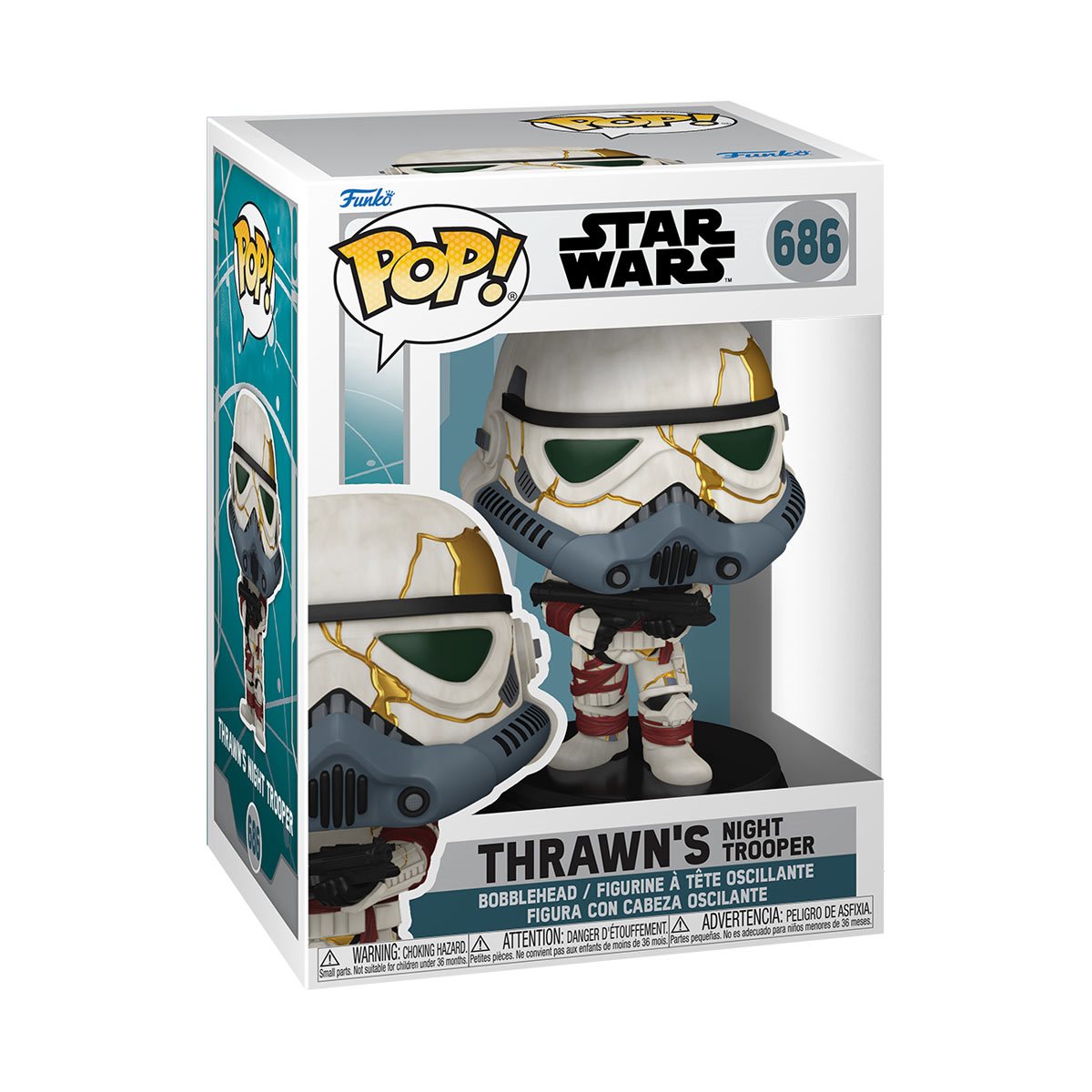 Funko-Star Wars: Ahsoka - Thrawn's Night Trooper (Blue) Pop! Vinyl Figure-FU76542-Legacy Toys