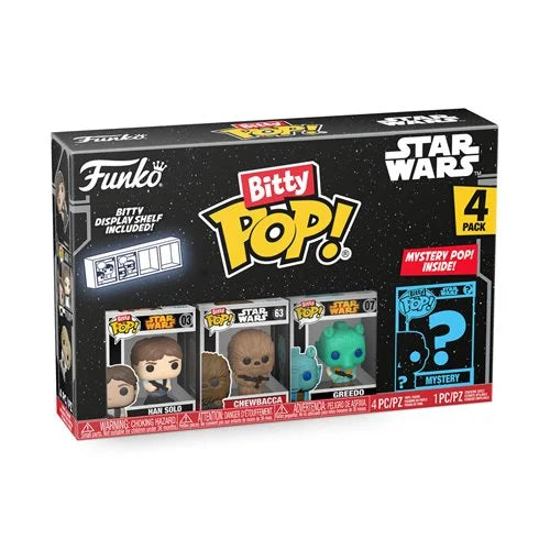 Funko-Star Wars - Han Solo Funko Bitty Pop! Mini-Figure 4-Pack-FU71513-Legacy Toys