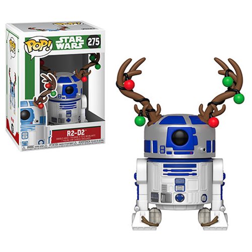 Funko-Star Wars Holiday - R2-D2 with Antlers Funko Pop! Vinyl Figure-FU33891-Legacy Toys