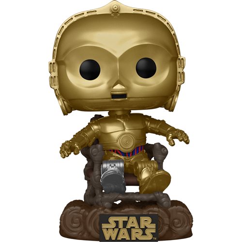 Funko-Star Wars: Return of the Jedi 40th Anniversary - C-3PO in Chair Funko Pop! Vinyl Figure-FU70744-Legacy Toys