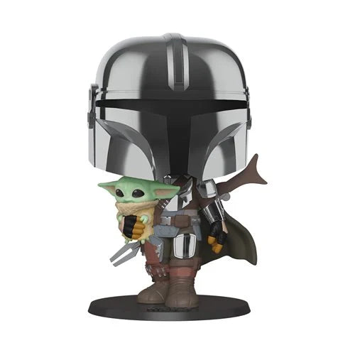 Funko-Star Wars: The Mandalorian - Chrome 10-Inch Funko Pop! Vinyl Figure-FU49931-Legacy Toys