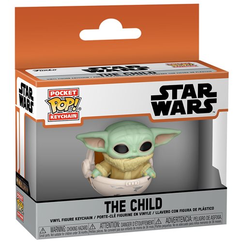 Funko-Star Wars: The Mandalorian - The Child in Pod Pocket Pop! Key Chain-FU53044-Legacy Toys