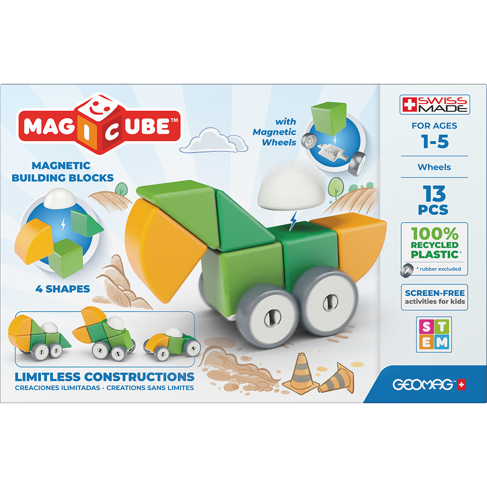 Geomag-Magicube Shapes Recycled 13 Pieces-202-Legacy Toys